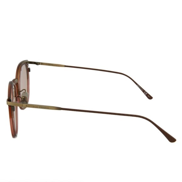 Bottega Veneta Women\'s Pink and Gold Round Sunglasses! main image 2